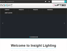 Tablet Screenshot of insightlighting.com